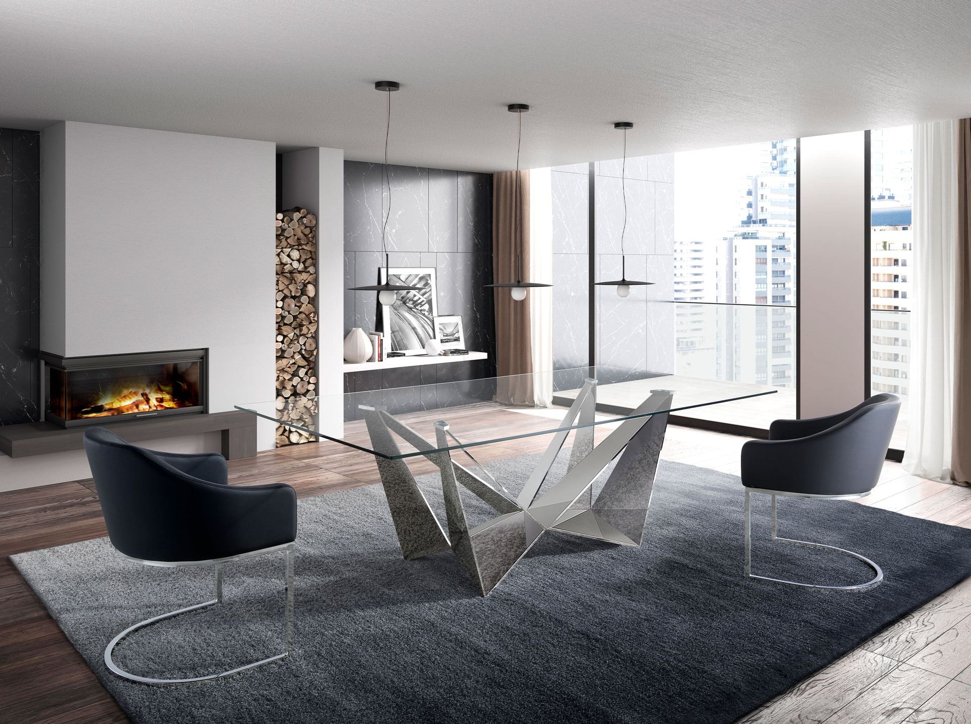 Стол обеденный CT2061 /1049  прямоугольный 240x120 Angel Cerda