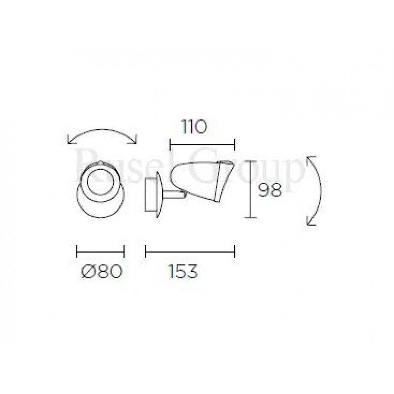 Настенный светильник Leds C4 VESPA AP