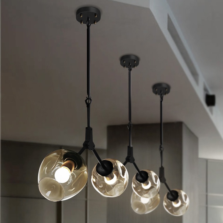 Подвесной Светильник Adel-One L1 Cognac Black By Imperiumloft