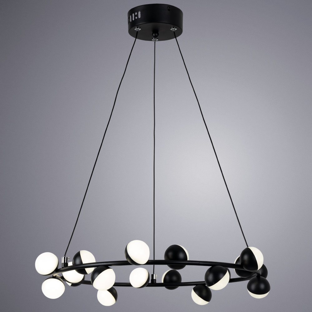 Подвесная люстра AQUATIO L48 Black by ImperiumLoft