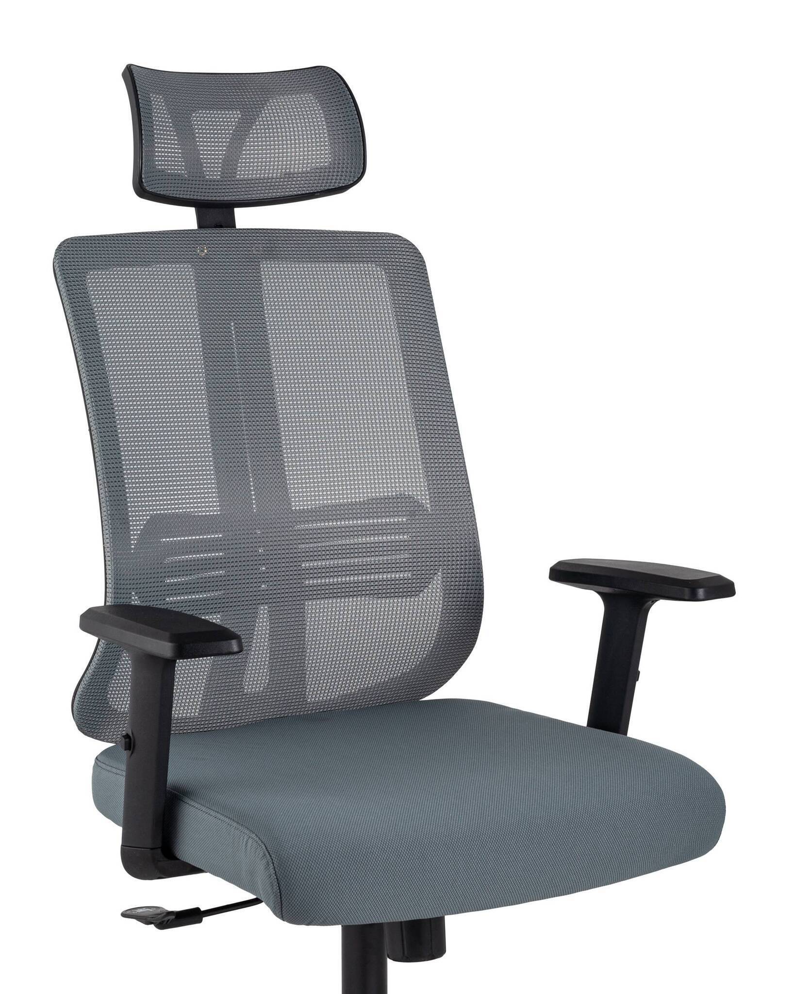 Кресло руководителяs Post серое TopChairs