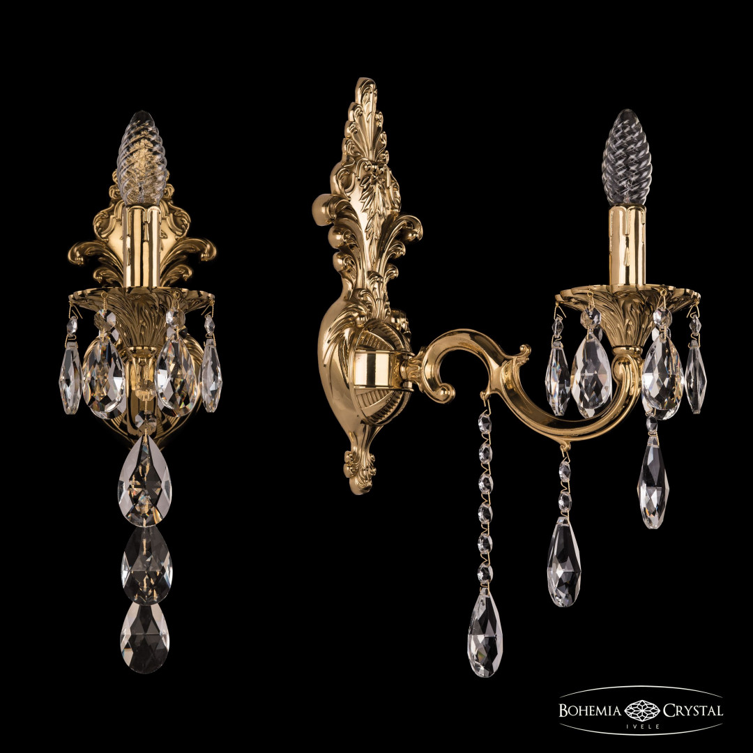 Бра бронзовые с хрусталём 7201B14/1/175 B G