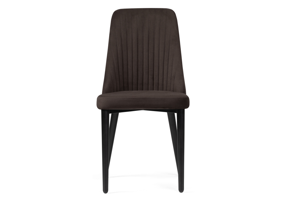 Стул Woodville Фена R темно-коричневый / черный 528466