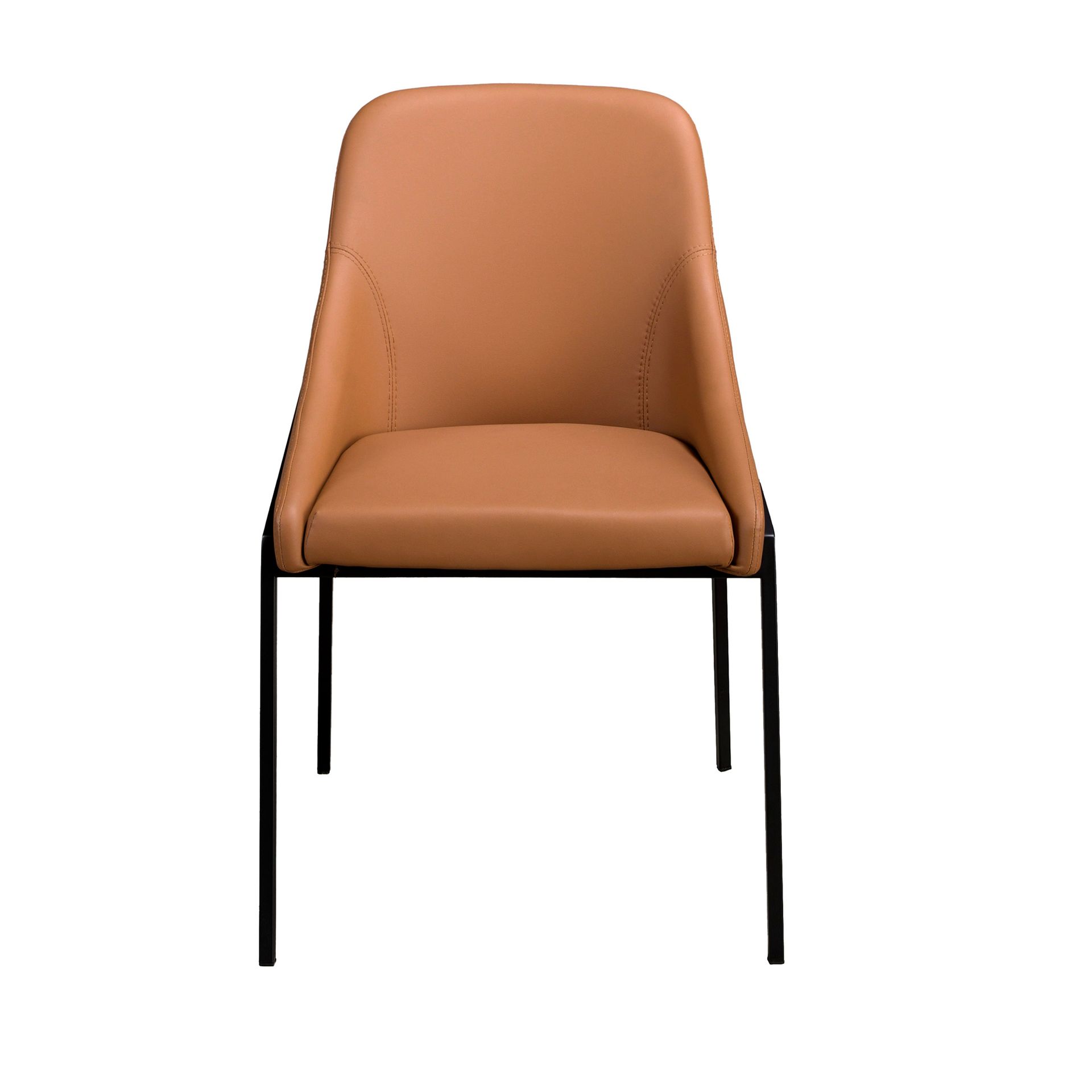 Стул 4161 из оранжевой экокожи Angel Cerda