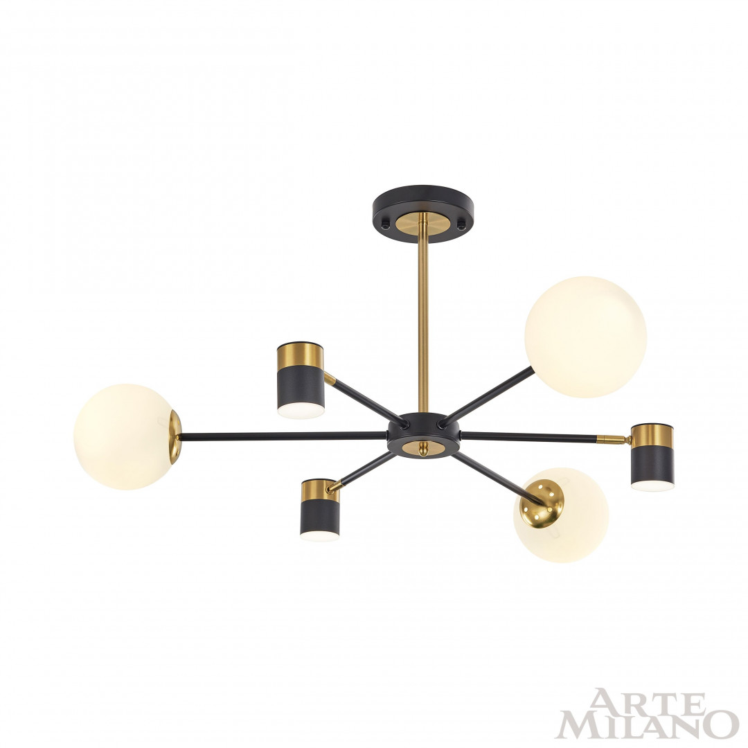 Люстра светодиодная 274802/6 BK/GD Arte Milano
