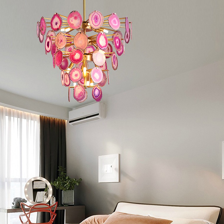Подвесная люстра AGATE D60 Pink by ImperiumLoft