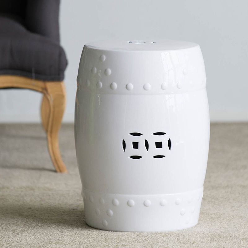 Столик акцентный Glasar 68136-WHIT