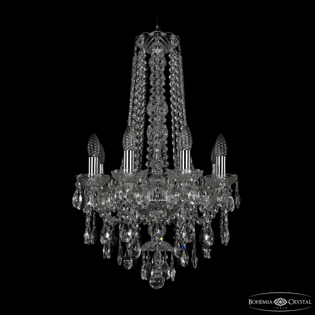 Люстра хрустальная 1415/8/141/h-69 Ni