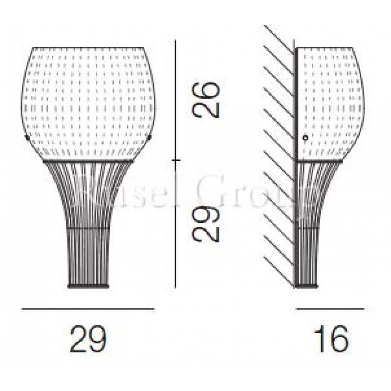 Настенный светильник Vistosi REDER AP
