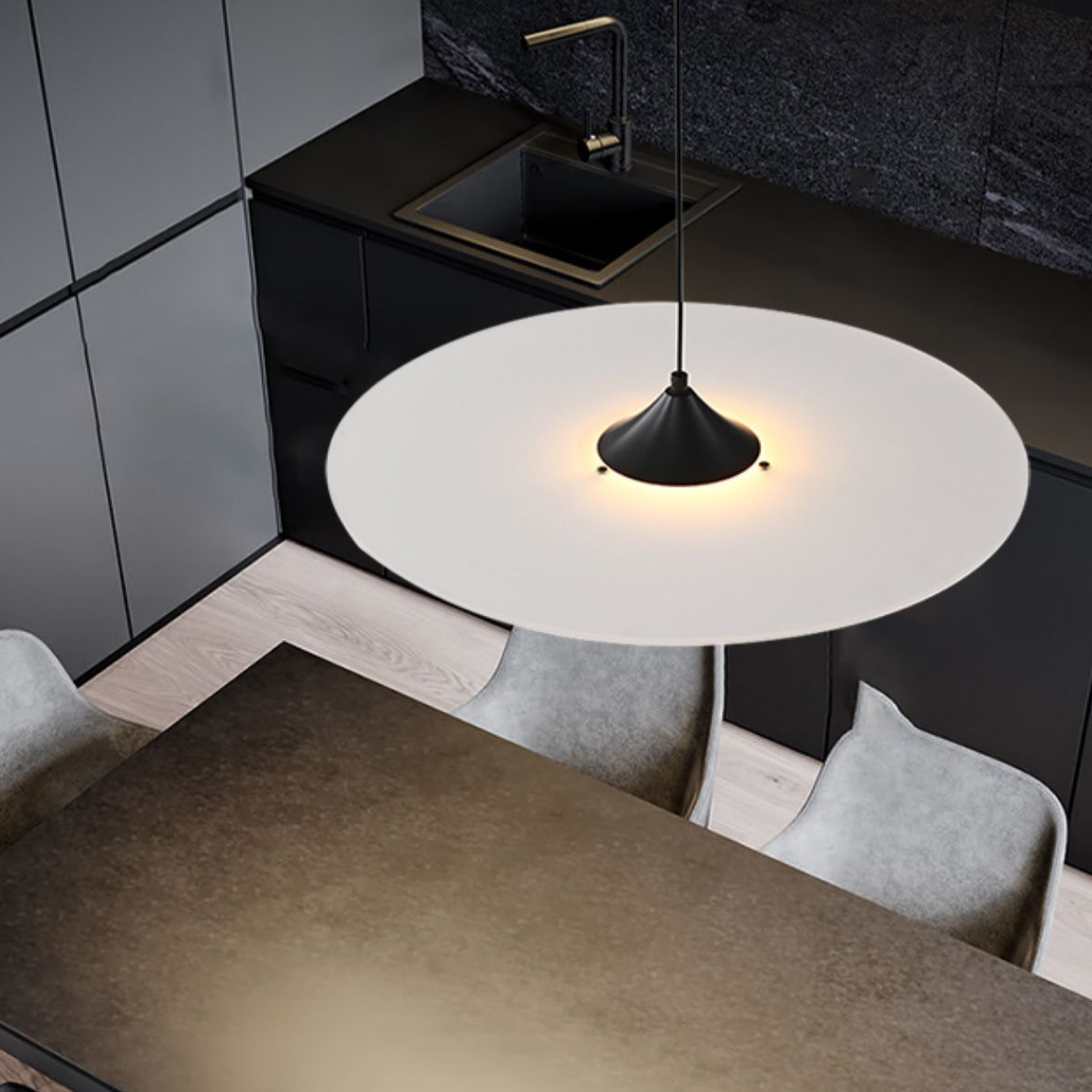 Подвесной светильник NILVARD D50 Black by ImperiumLoft