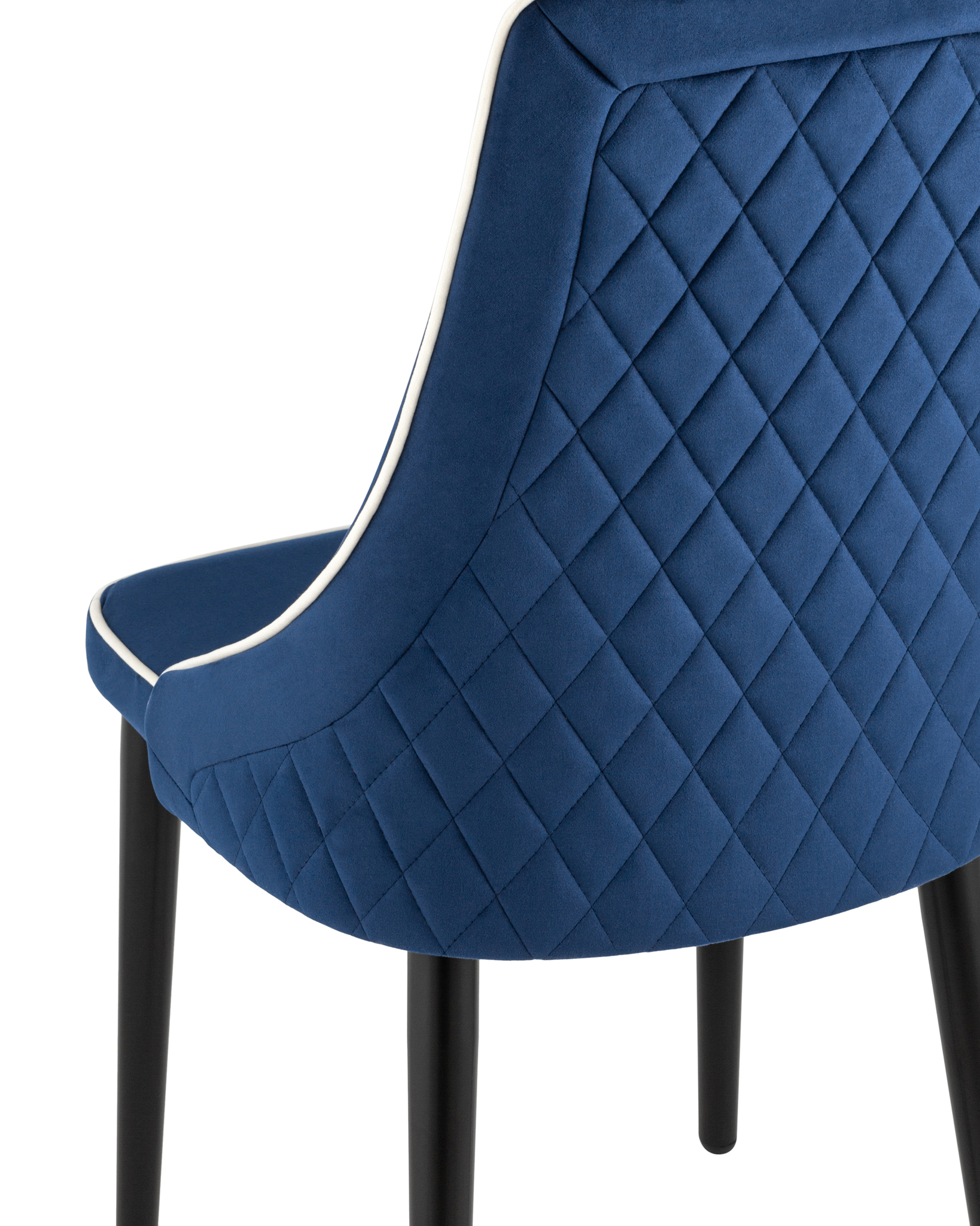 Стул Луис с кантом велюр синий Stool Group