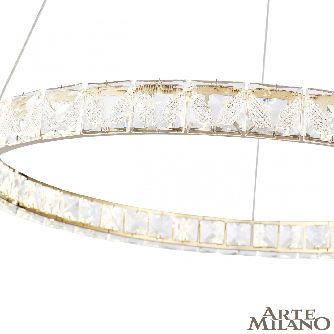 Люстра светодиодная с пультом 311311/D600 GD Arte Milano