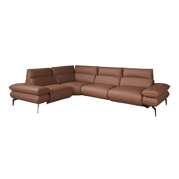 Угловой диван Relax из коричневой кожи, модель 6239 Angel Cerda
