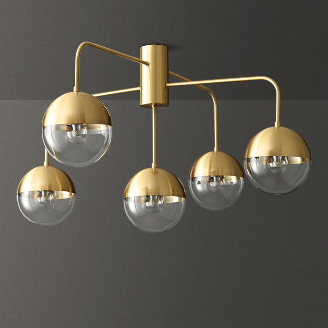 Потолочная люстра SVANTE Brass by ImperiumLoft