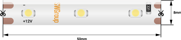 Лента светодиодная SWG SWG360-12-4.8-Y-65-M