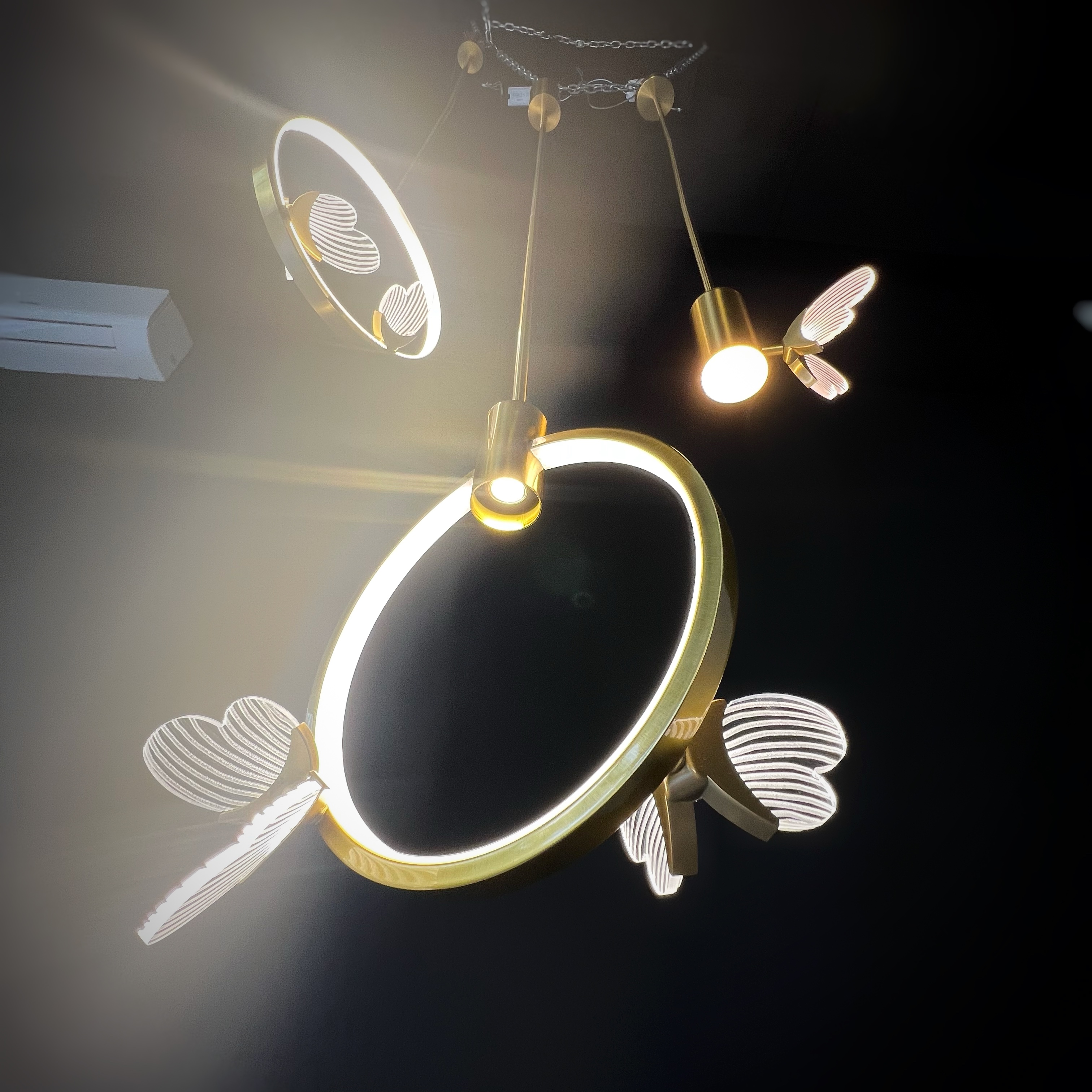 Подвесной светильник BABETTA RING 1 L320 brass 4000К by ImperiumLoft