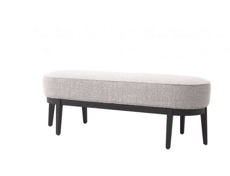 Скамья Eichholtz Jarrett bouclé grey 116410