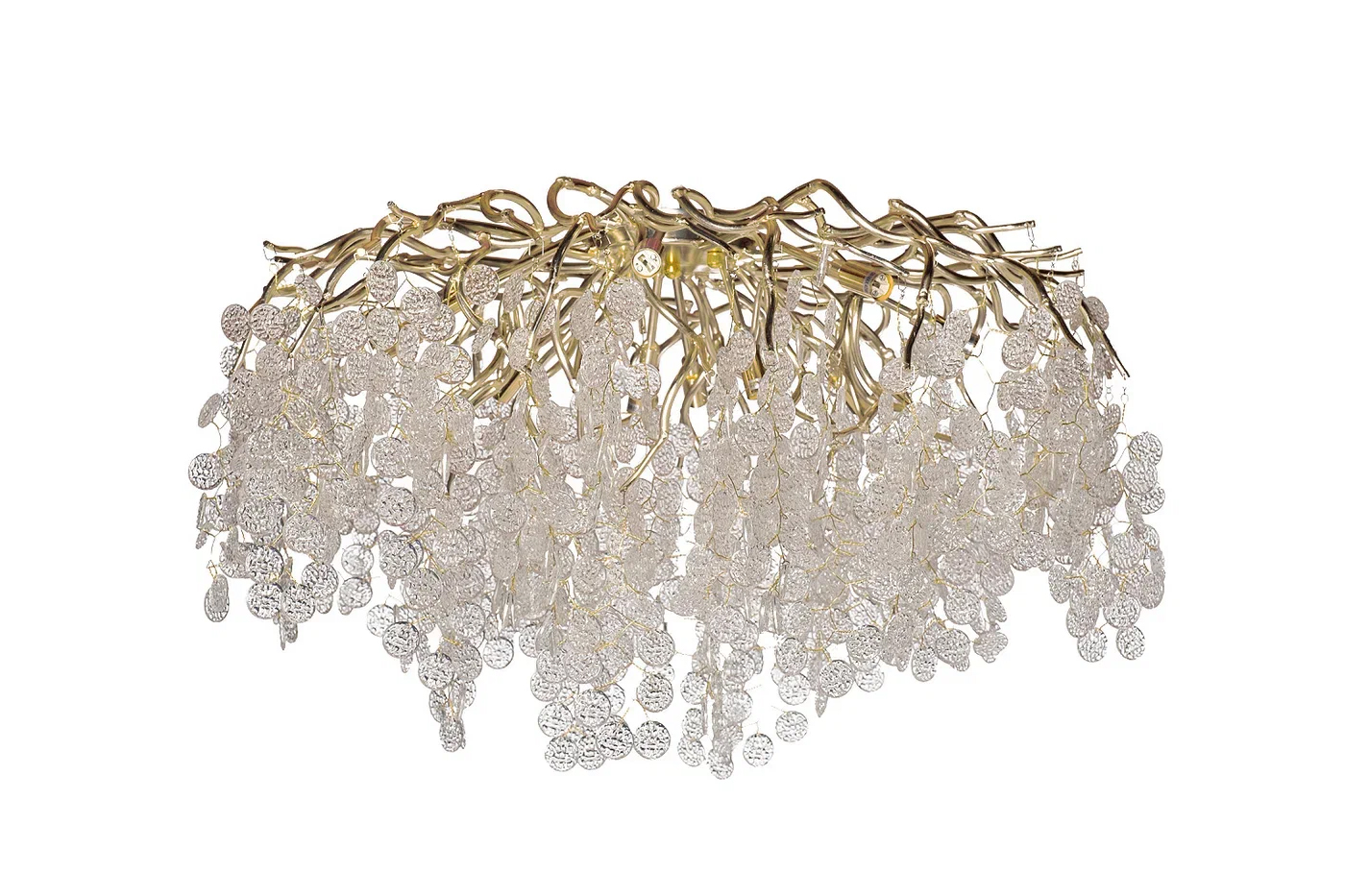 Люстра круглая золото Garda Decor 86-90188