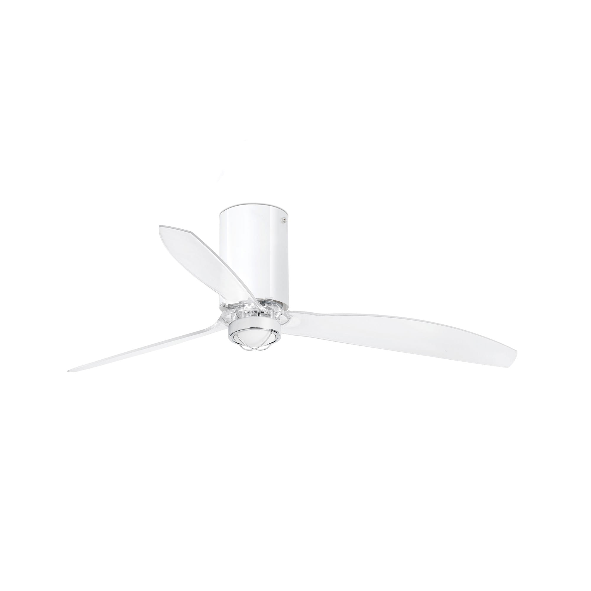 Потолочный вентилятор Mini Tube Fan LED белый/прозрачный 128 см Faro