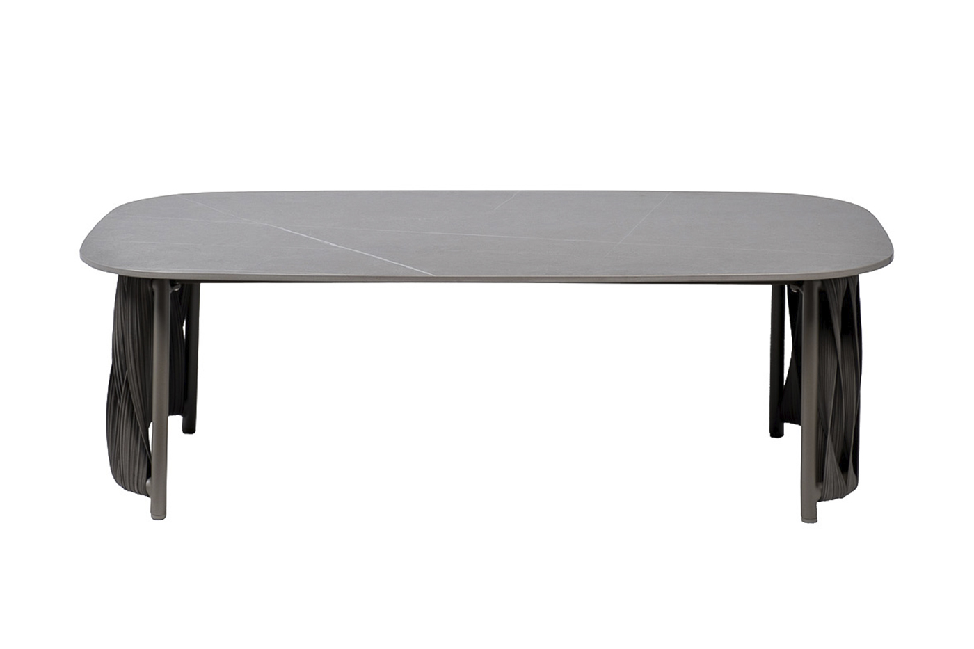 Стол журнальный уличный Оливер серый Garda Decor 39AR-00403