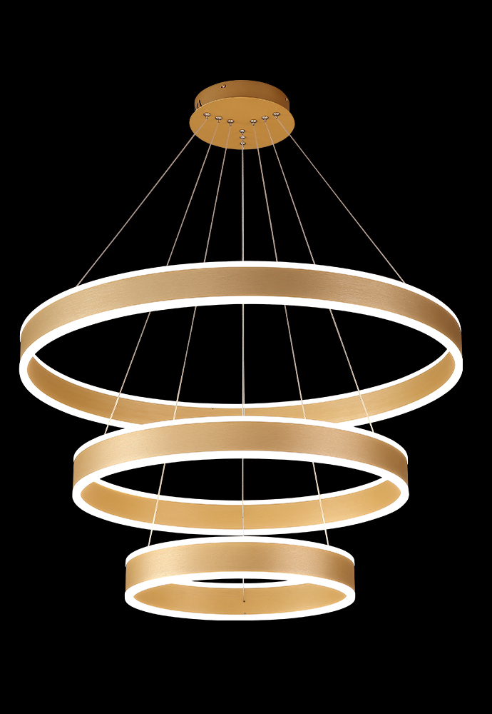 Люстра Crystal Lux MUCHOS SP158W LED D400+600+800 GOLD