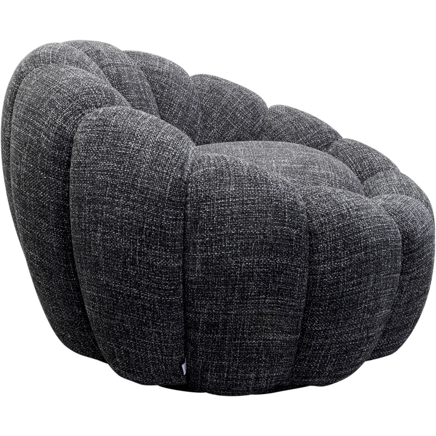 Кресло вращающееся Peppo Bloom Melange Black KARE 87777