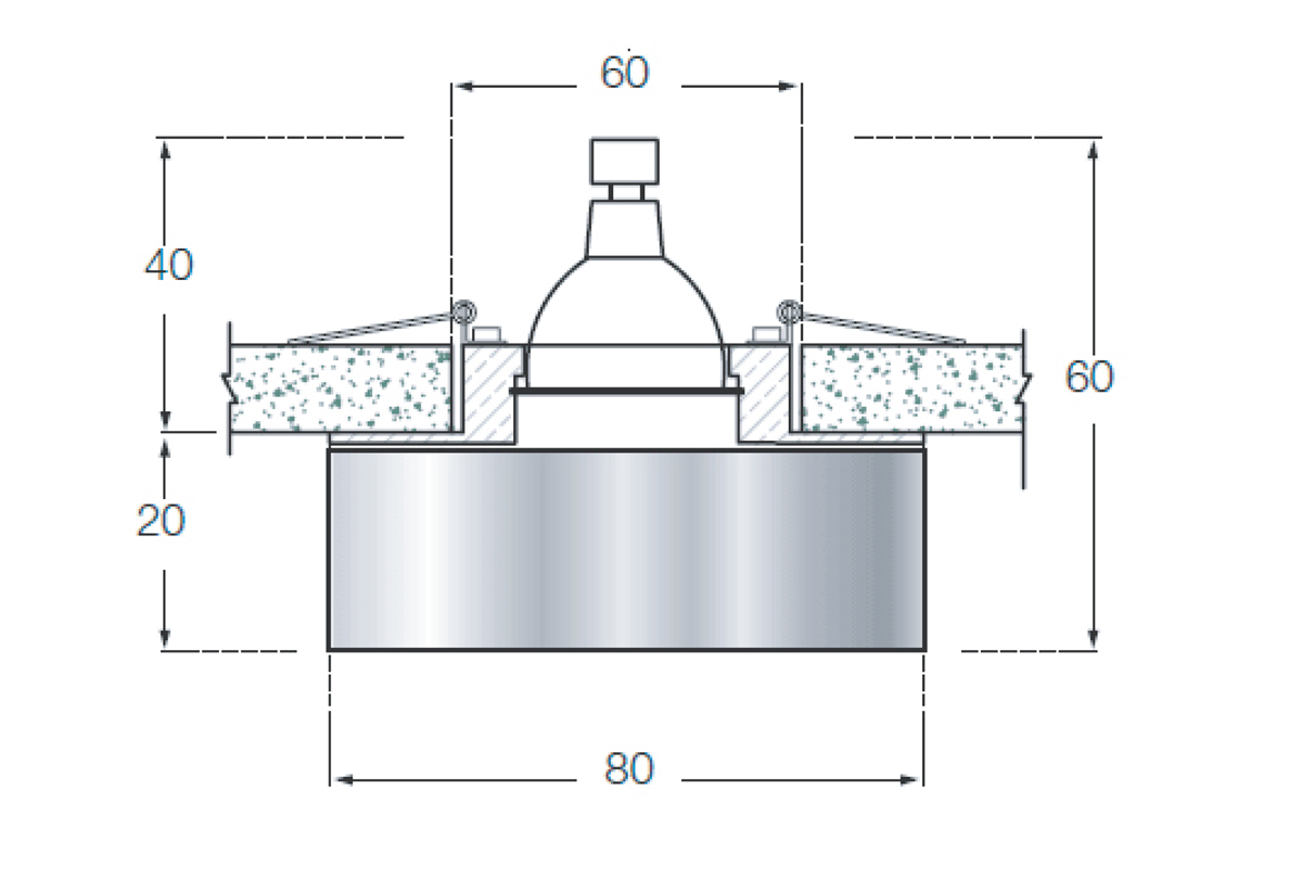 Встраиваемый светильник Donolux DL042CL