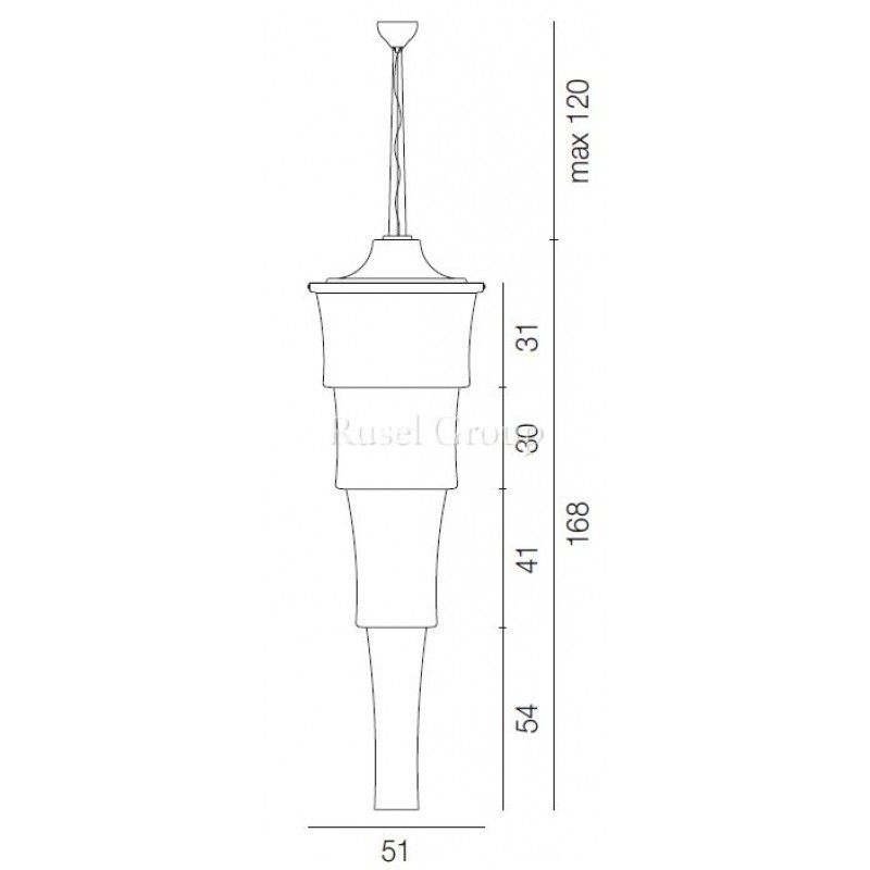 Подвесной светильник Vistosi PAGODA SP 51 4