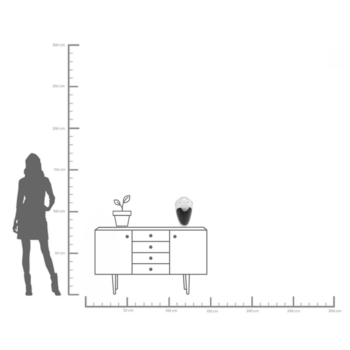 Ваза Balance 36cm KARE 56794