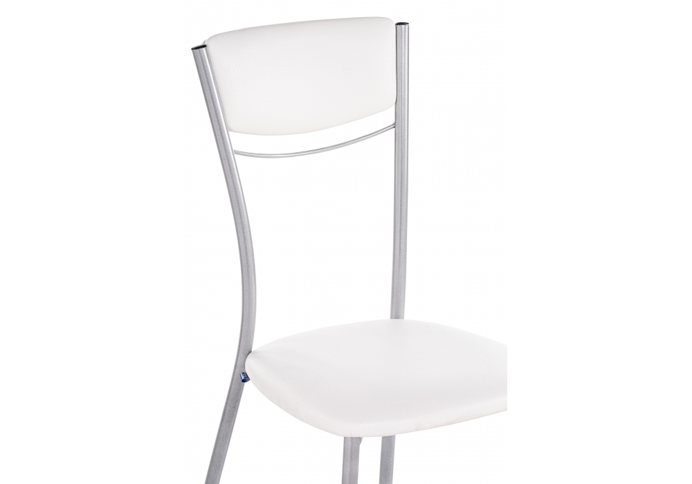 Стул Woodville Goki с мягкой спинкой белый полимер / светлый мусс 453992