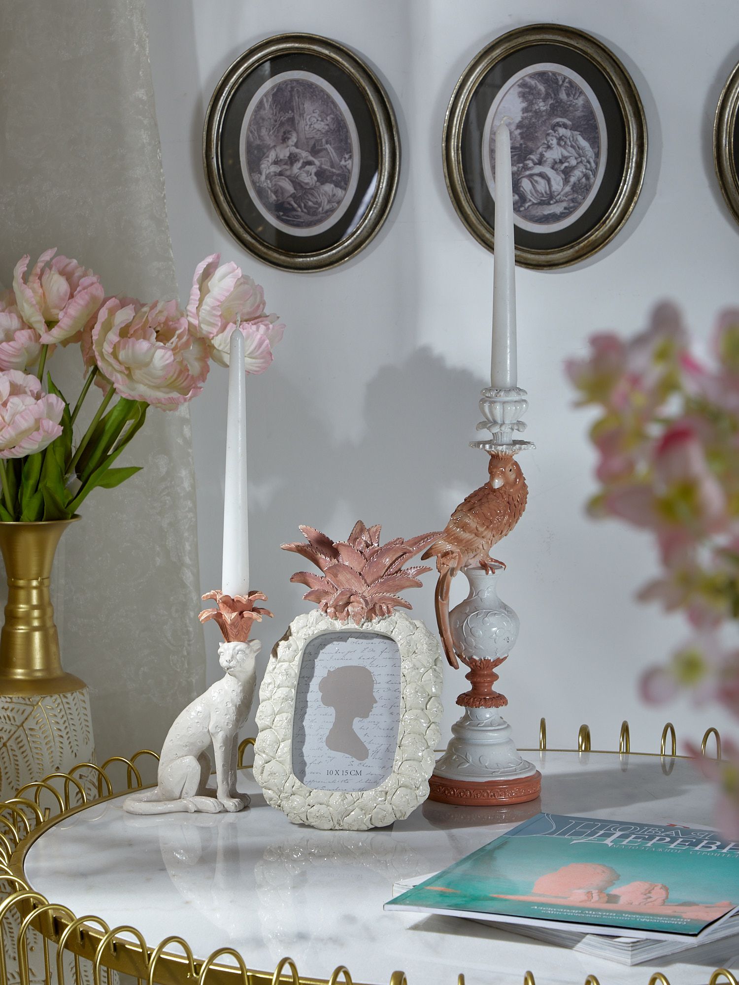 Подсвечник Леопард Glasar 28-736