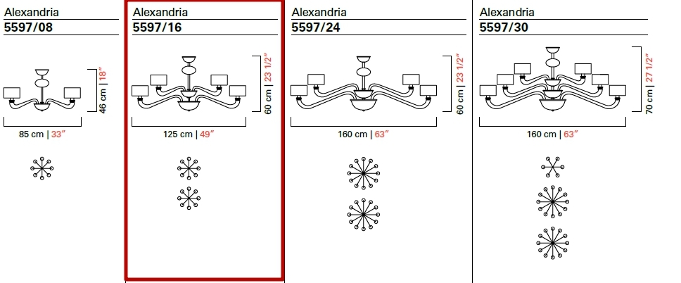 Люстра Barovier & Toso 5597/16