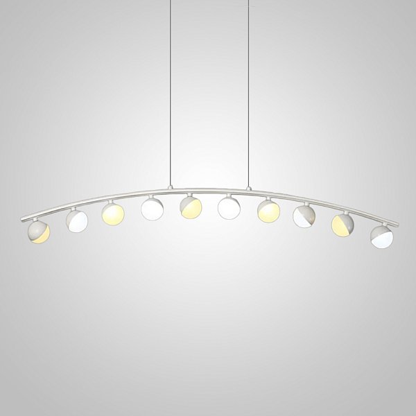 Подвесной реечный светильник CHOIR L10 White by ImperiumLoft