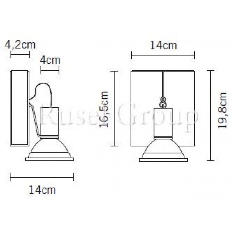 Настенно-потолочный светильник Fabbian Book D85 G03 61