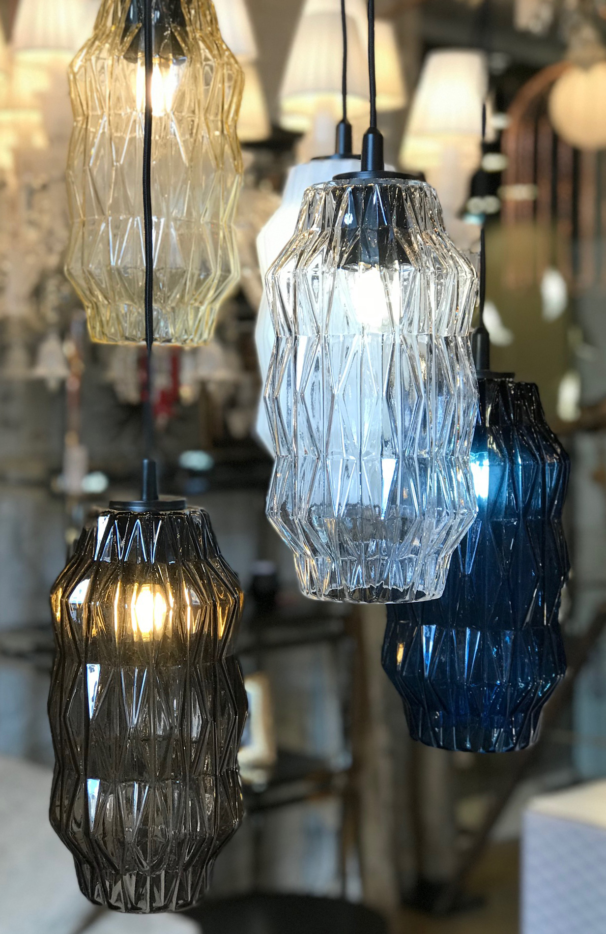 Подвесной светильник Selene Illuminazione Origami multicolor 2781/5 011+013+023+024+063