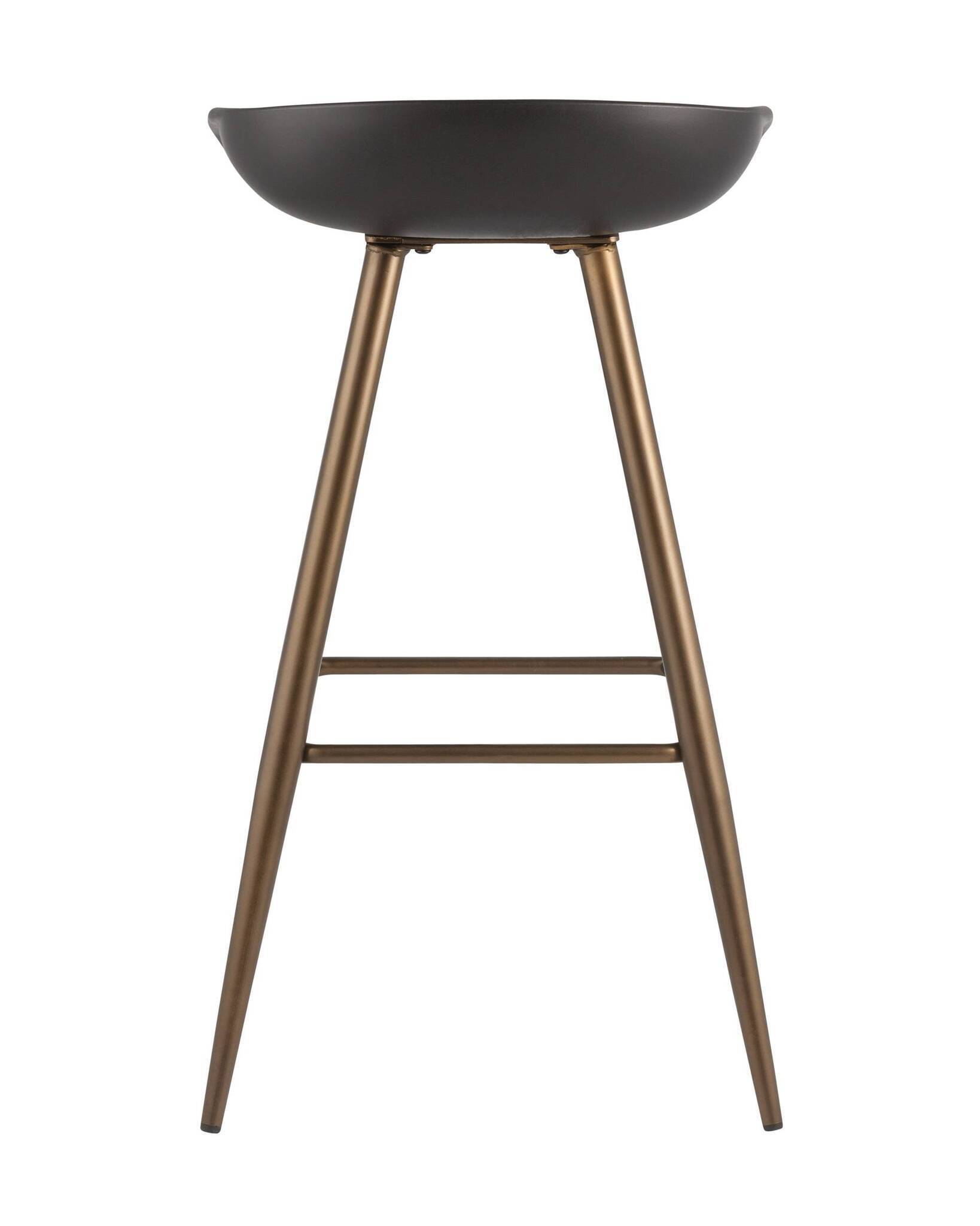Стул барный Флэш черный, бронзовые ножки Stool Group