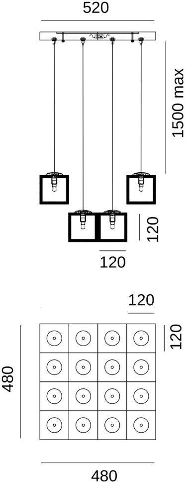 Люстра подвесная Fluorite FL1109-16P