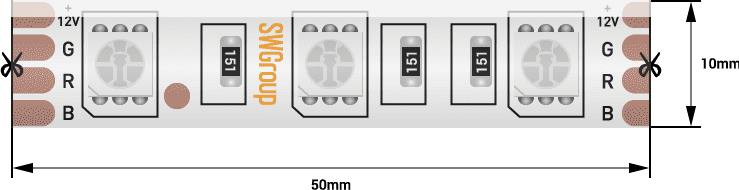 Лента светодиодная SWG SWG560-24-14.4-RGB-68-M