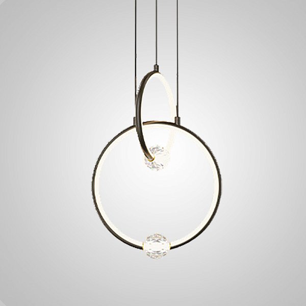 Подвесной светильник LUANA 1 2К black 3000К by ImperiumLoft