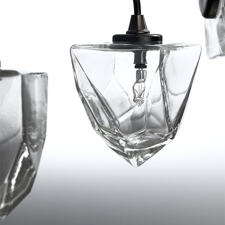 Люстра на штанге ICE 9 lamps Black by ImperiumLoft