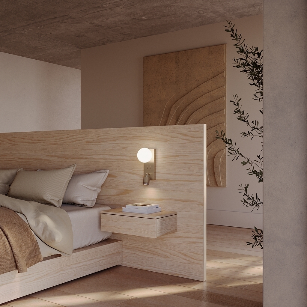 Бра Tea A1337/2 золотой металл/коричневый мрамор Aromas del Campo