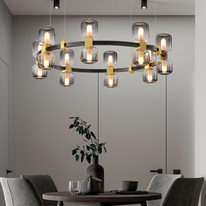 Подвесная люстра WENDEL L12 Grey by ImperiumLoft