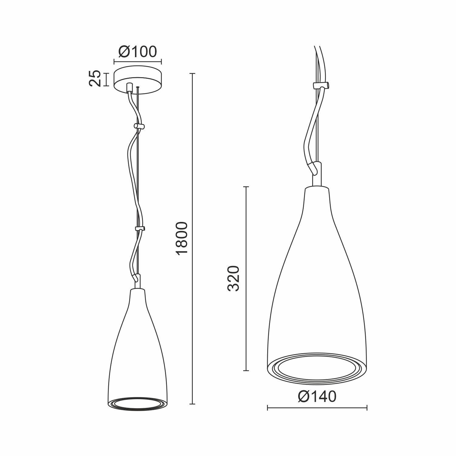 Подвесной светодиодный светильник Ledron RIFAYN C