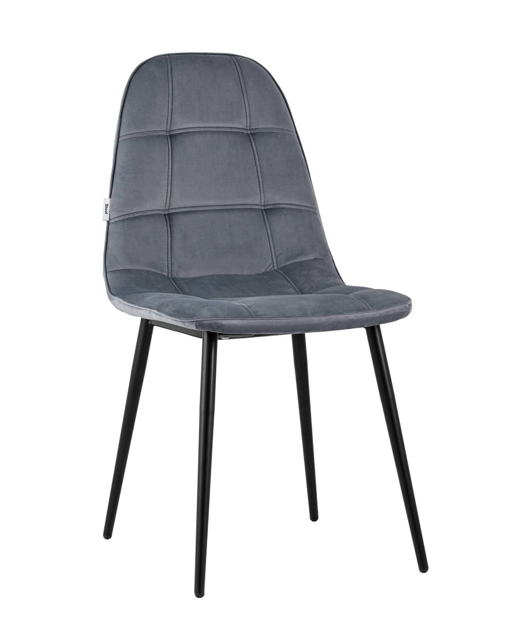 Стул Тейлор велюр серый Stool Group