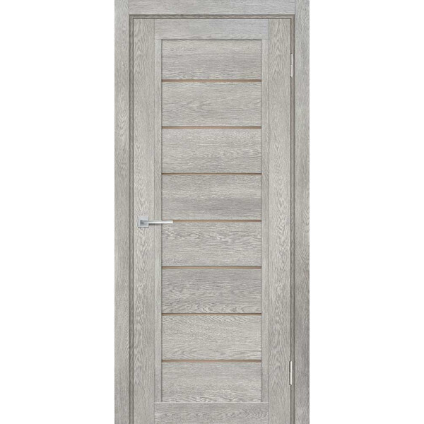 Межкомнатная дверь Graf ТЕХНО-808 бронза сатинат Чиаро гриджио (2000 х 800)