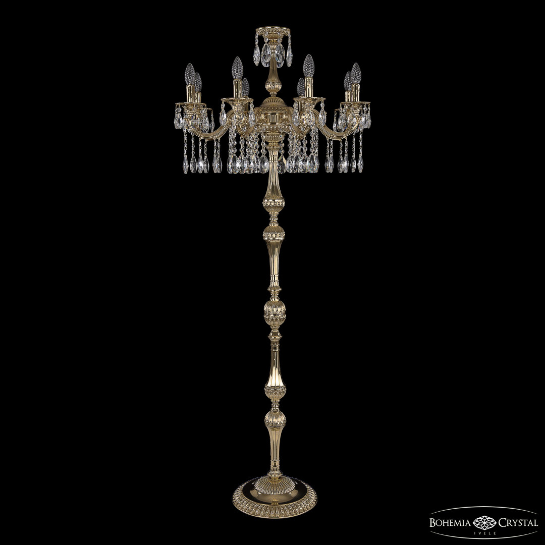 Торшер бронзовый 73101T/8/210 A G Bohemia Ivele Crystal