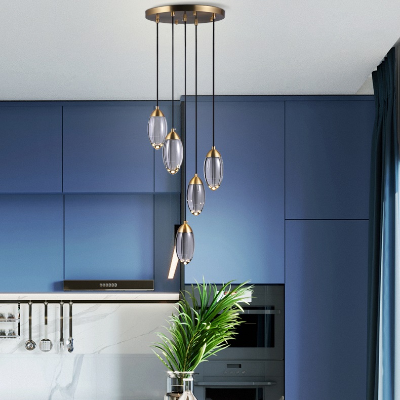 Комбинация из 5 подвесных светильников FIERA 5 by ImperiumLoft