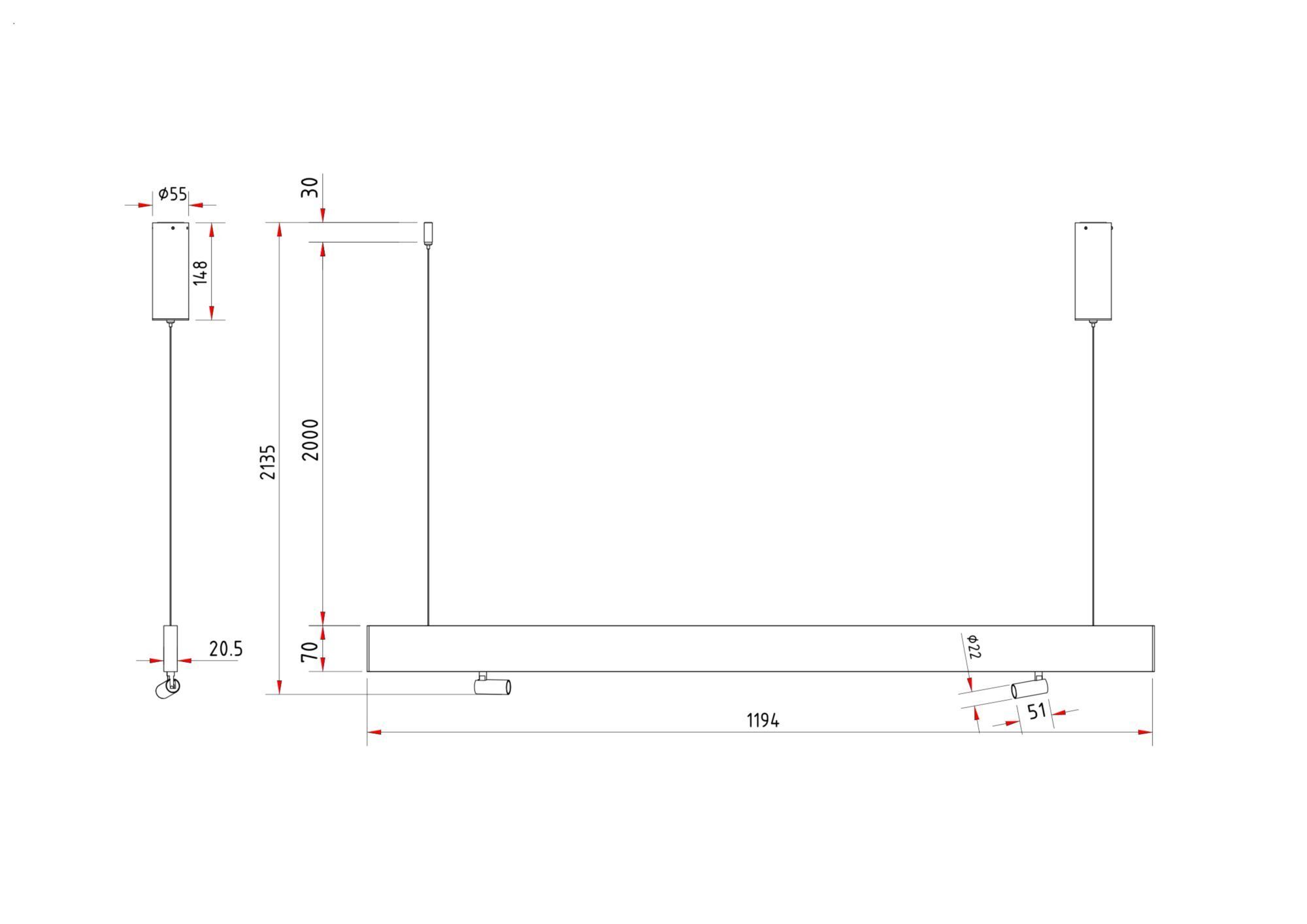 Подвесной светильник Maytoni P068PL-L27W4K