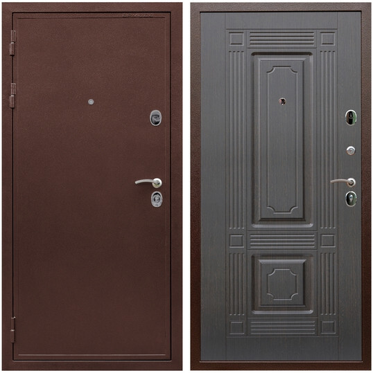 Дверь входная Graf Лондон Антик медь / МДФ 16 мм ФЛ-2 Венге