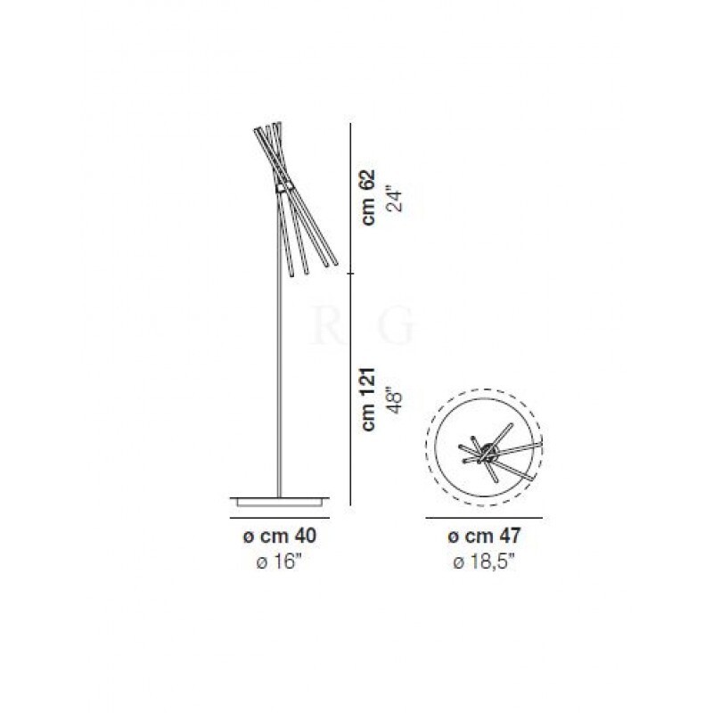 Напольный светильник Vistosi ESSENCE PT